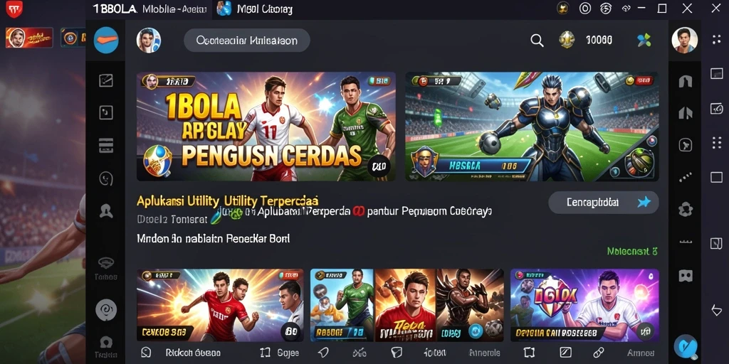 Tampilan antarmuka 11BOLA yang modern dan intuitif.