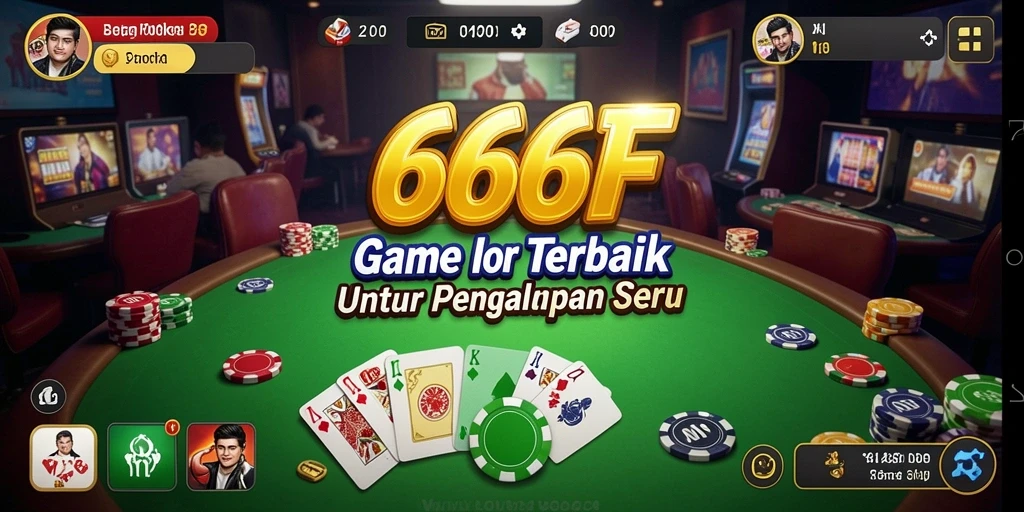 Tampilan gameplay seru dari 666F Poker di smartphone.