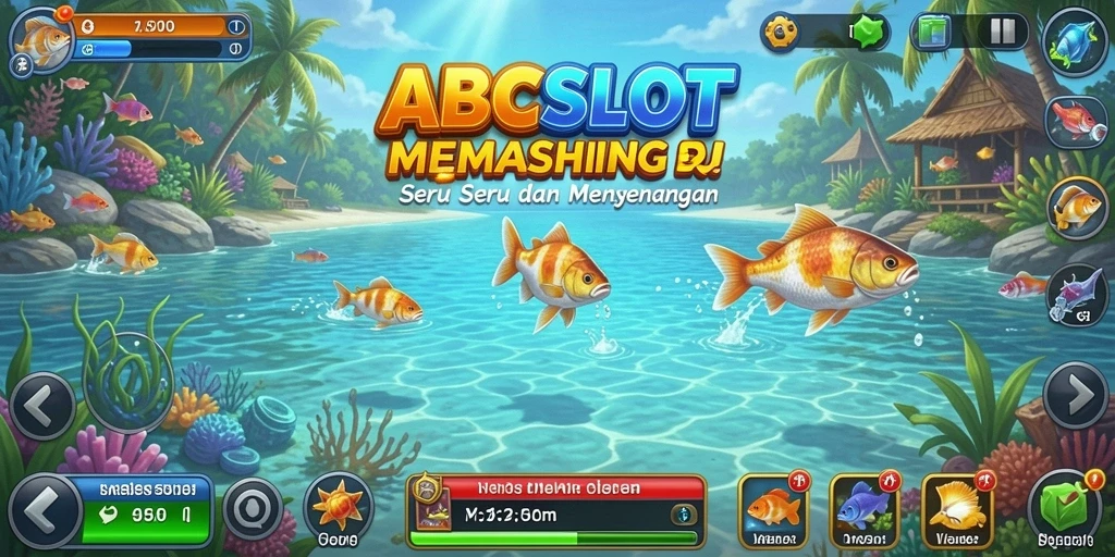 Tampilan gameplay seru ABCSLOT dengan suasana memancing yang menakjubkan.