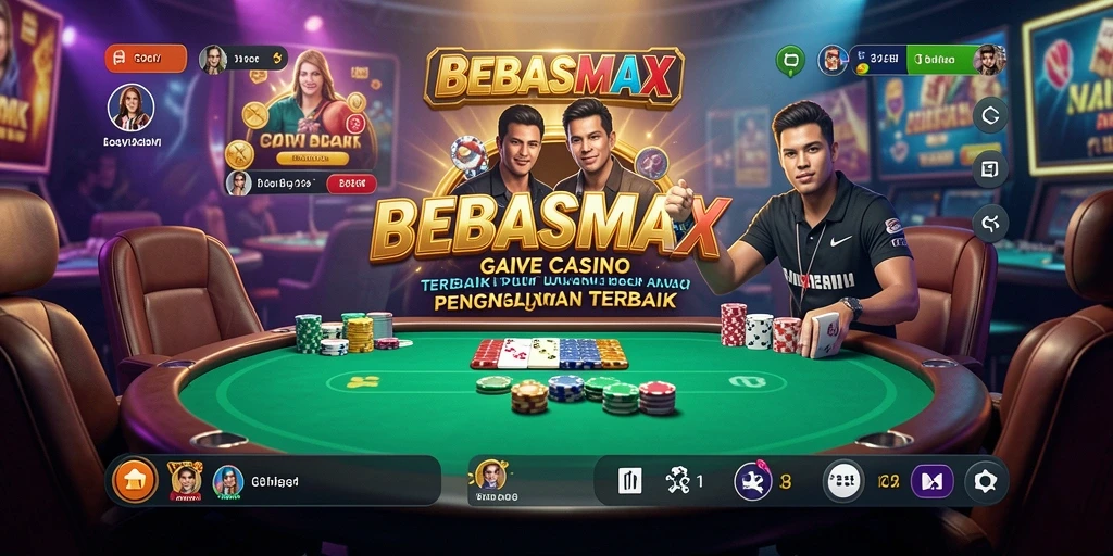 Tampilan gameplay menarik di BEBASMAX dengan dealer langsung.