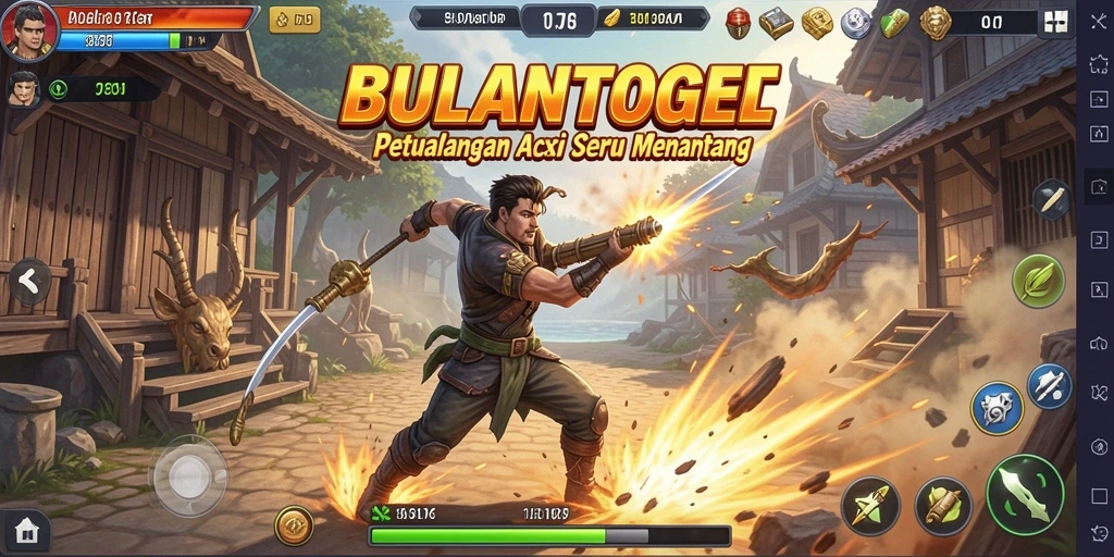 Tampilan gameplay aksi seru BULANTOGEL yang mendebarkan.