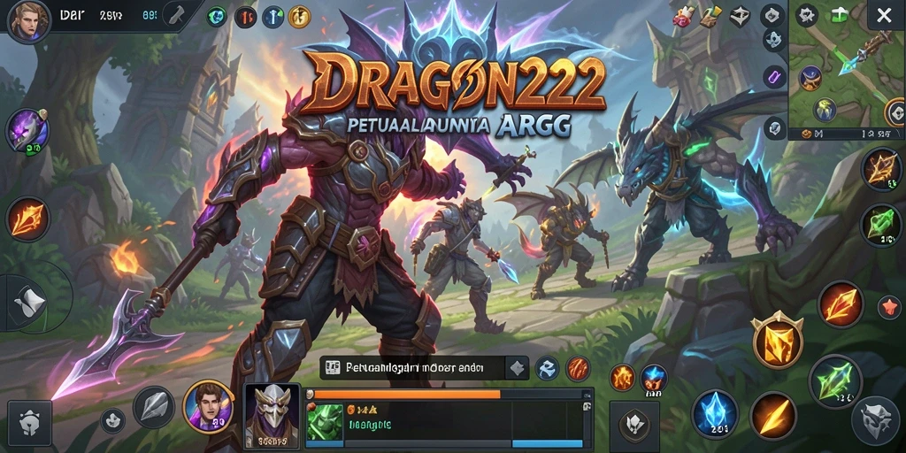 Screenshot gameplay epic dalam permainan ARPG DRAGON222