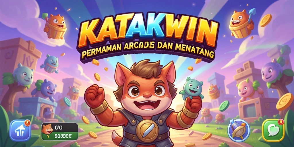 Tampilan gameplay KATAKWIN yang seru dan menarik.