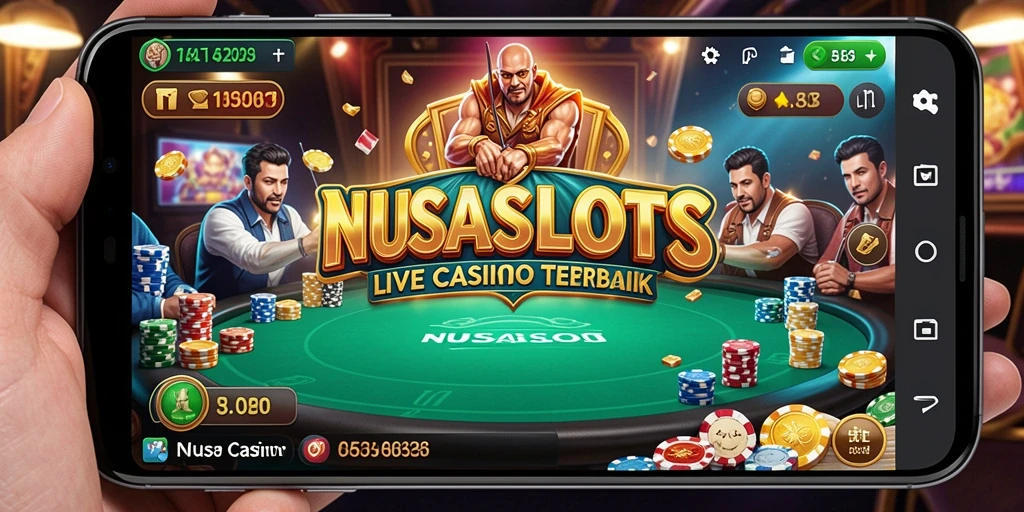 Gameplay menarik NUSASLOTS yang mendekati pengalaman kasino nyata.