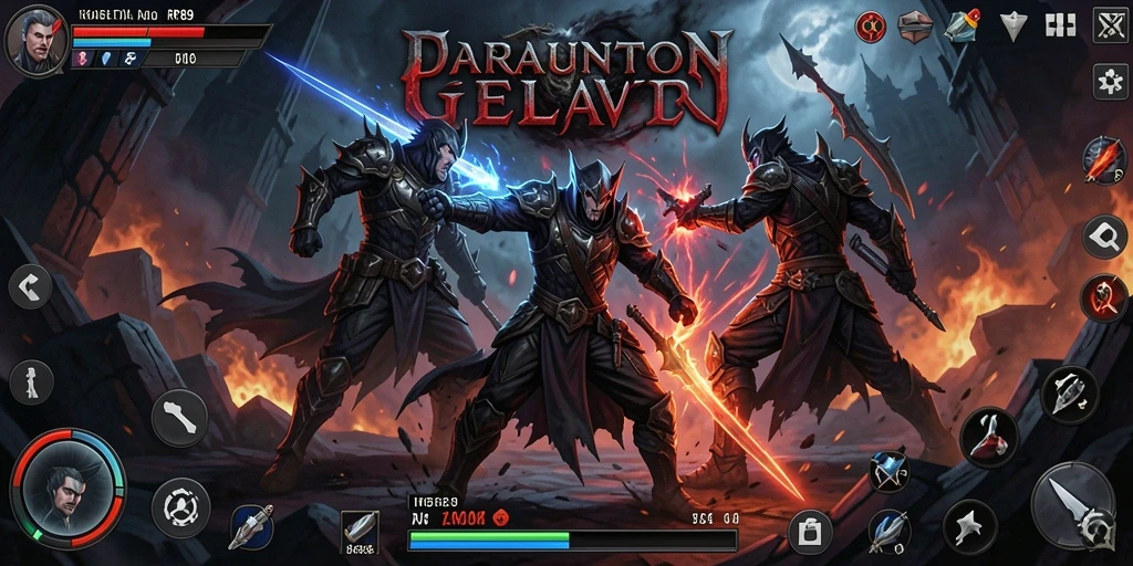 Tampilan gameplay RR89 dengan aksi bertarung yang mendebarkan.