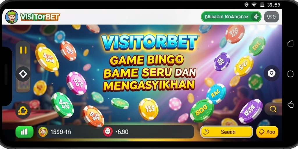 Tampilan gameplay Bingo yang seru di VISITORBET.